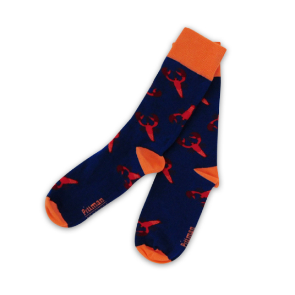 Blue lobster socks